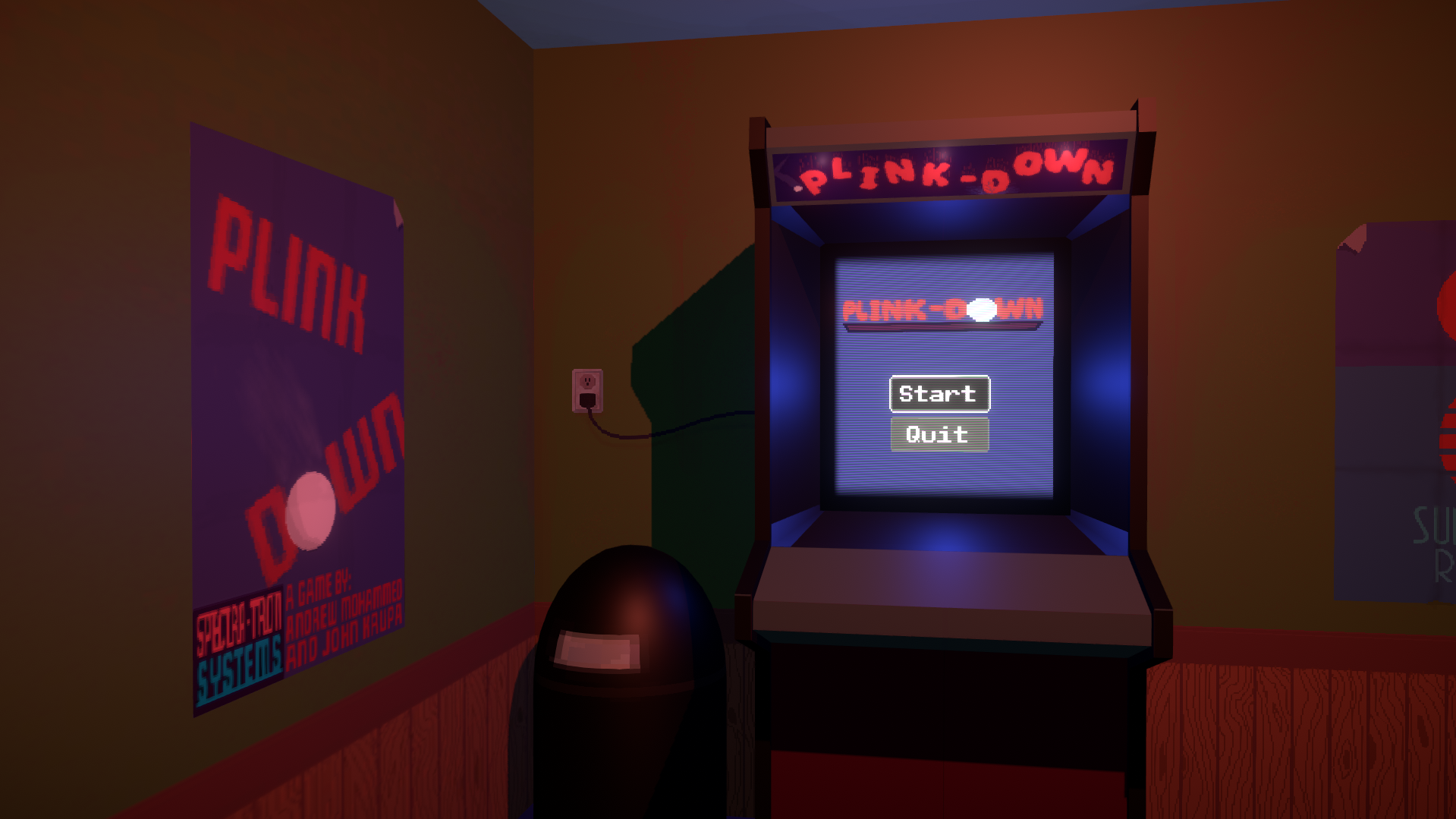 The thumbnail for Plink-Down, a game I made for LoJam 
                    2024.